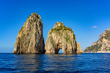 The Famous Faraglioni off the Coast of Capri