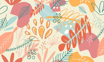 Floral seamless background for fashion prints,textile,wallpaper. Vintage print. Seamless vector texture. Spring bouquet.