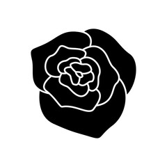 Rose flower icon