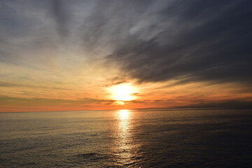 Genova Tramonto sul Mare