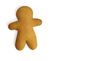 gingerbread man isolated on white background