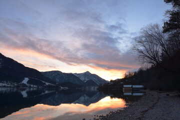 Sonnenuntergang am Grundlsee 