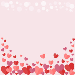 valentine background with hearts
