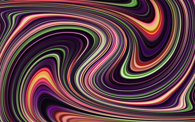 Spiral bright gradient 3d paint brush