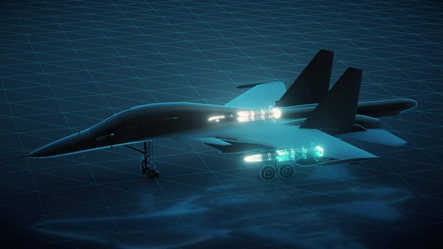 su 34 airplane 4k. High quality 4k footage