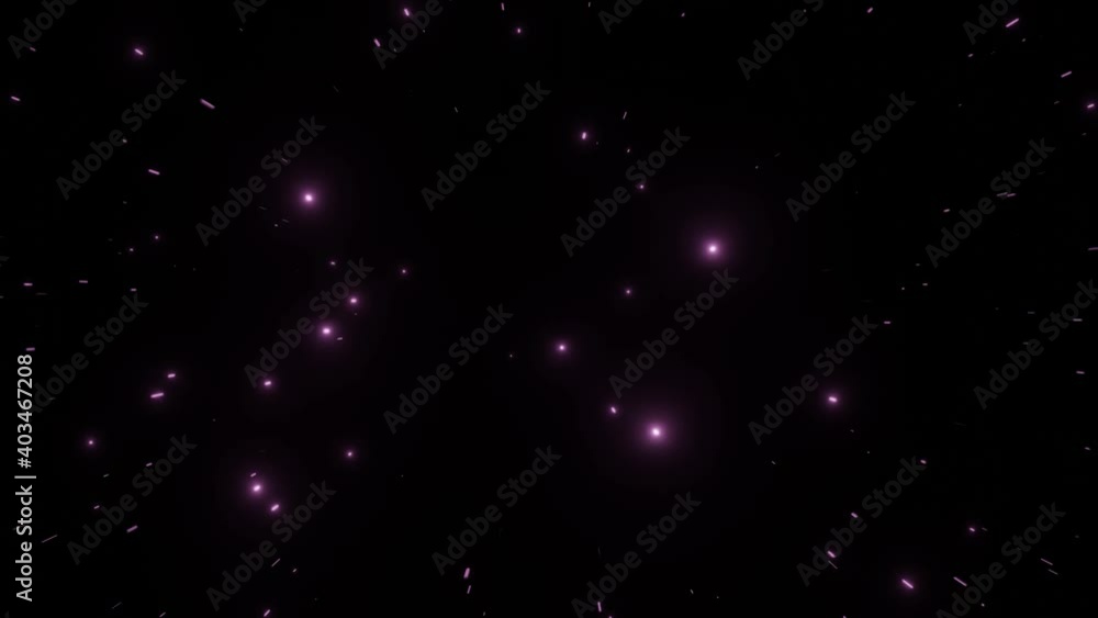 Poster abstract motion background shining colorful particles. shimmering glittering particles. 4k video ani
