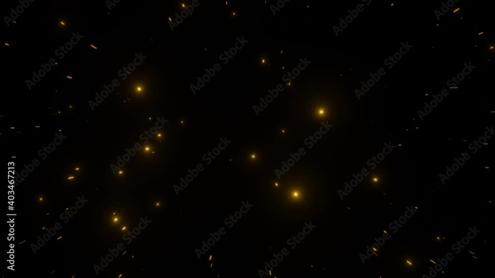 Poster abstract motion background shining colorful particles. shimmering glittering particles. 4k video ani