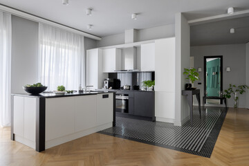 Elegant and open kitchen
