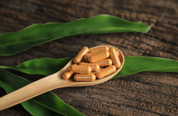 yellow herbal medicine from ginger ang tumeric for healthy eating 