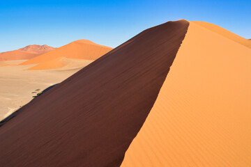 Fototapeta na wymiar Dune 45 in Sossusvlei Namib Desert - Namib-Naukluft National Park, Namibia, Africa