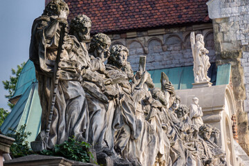 doce apostoles, basilica de los santos Pedro y Pablo, 1597-1619, Cracovia, Polonia,  eastern europe