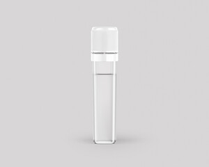 Medical vial syringe vaccine treatment for injection isolated on white background, transparent color illustration covid-19 sars-cov2