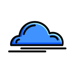 Icon cloud computing concept