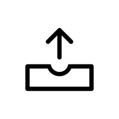 Upload sign vector icon collection. Upload button. Load symbol.