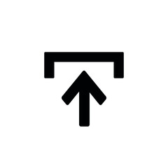 Upload sign vector icon collection. Upload button. Load symbol.