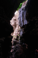 waterfall in the cave