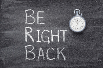 be right back watch