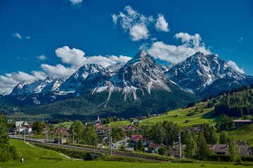 swiss alpine landscape