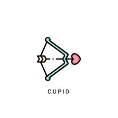 cupid icon vector illustration. cupid icon Lineal Color design.