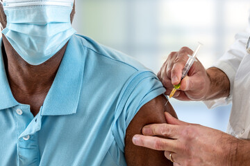 Coronavirus or other disease vaccination to male patient