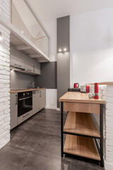 Fototapeta na wymiar Functional and stylish kitchen