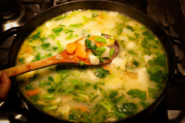 Preparing a celery meal