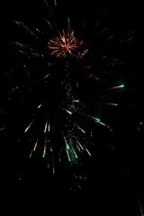 Fototapeta premium Fireworks on New Year's Eve