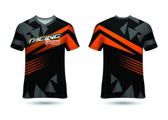 Racing Sport Jersey Template Design vector