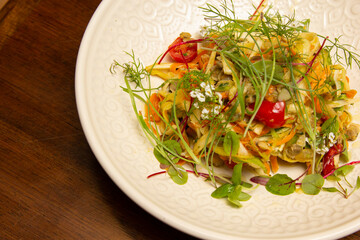 Traditional Italian spaghetti with clams, Spaghetti alle Vongole.