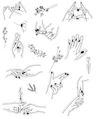Stickers, minimalism, hands, tatoo