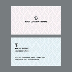 Fototapeta na wymiar Minimal Business Card Template Pattern