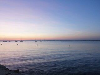 Coucher de soleil marin