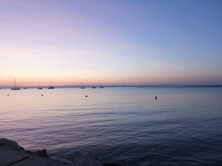 Coucher de soleil marin