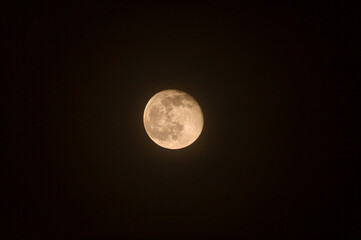 Mond, Luna, Mond in der Silvesternacht, Erdtrabant, Satelit