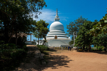 Unawatuna, Sri lanka, japanese buddhist Pagoda