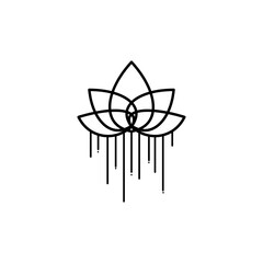 Beauty Vector lotus icon nature and flowers