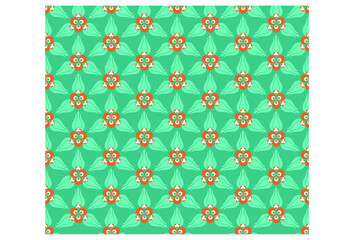 Oriental floral and Turkish cintemani tile design, seamless pattern textile design. wallpaper, gift or wrapping paper, background card, gift card, Fabric, textile design, print for table or poster. 