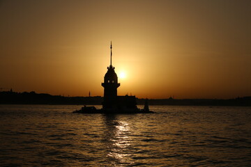 Wonderful Sunset Istanbul Maiden's Tower