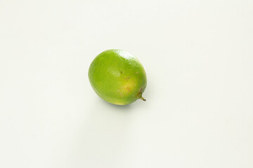 Lemon on white background