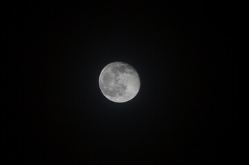 Mond, Luna, Moon, Mond in der Silvesternacht, Erdtrabant, Satelit