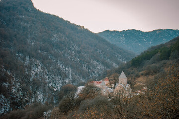 winter landscape in the mountains