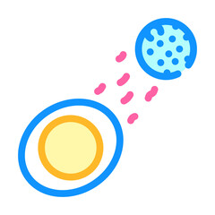 process describing ebb and flow color icon vector illustration