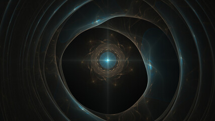 Abstract Computer generated Fractal design. A fractal is a never-ending pattern. Fractals are infinitely complex patterns that are self-similar across different scales. 2d rendering