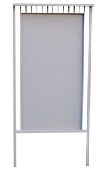 Vertical billboard for commercial advertisements on white