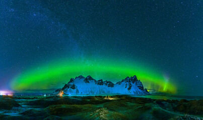 Beautiful shot of northern lights