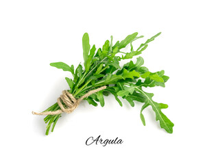 Arugula, Arugula, Ruccola Leaves, Rucola, Eruca or Roquette Salad