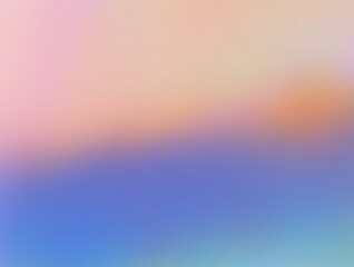 Obraz premium Watercolor paint like gradient background pastel ombre style. Iridescent template for brochure, banner, wallpaper, mobile screen. Neon hologram theme