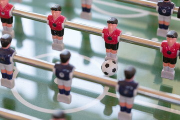 Tischfußballspiel, Tischkicker im Detail  