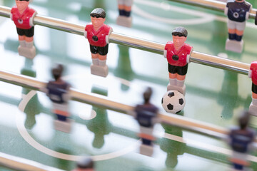 Tischfußballspiel, Tischkicker im Detail  