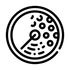 radar for monitoring tidal power plants line icon vector illustration